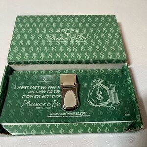 Vintage MONEY CLIP - promotional item from Camel cigarettes. Vintage
